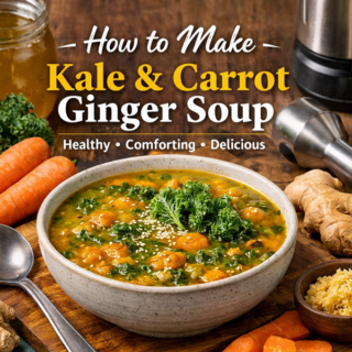 Kale and carrot ginger soup