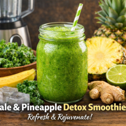 Kale and pineapple detox smoothie