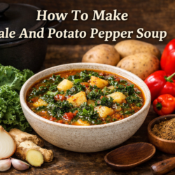 Kale and potato pepper soup