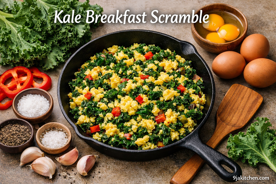 Kale breakfast scramble