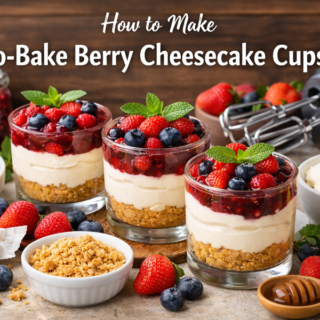 No Bake Berry Cheesecake Cups