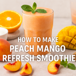 How to make Peach Mango Refresh Smoothie