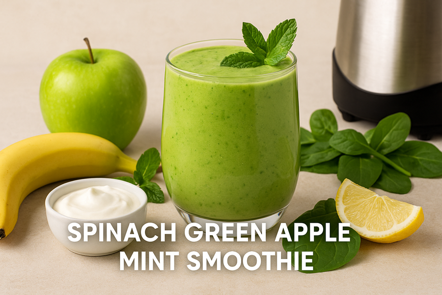 Spinach Green Apple Mint Smoothie