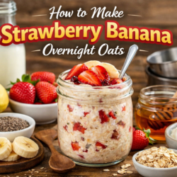 Strawberry Banana Overnight Oats