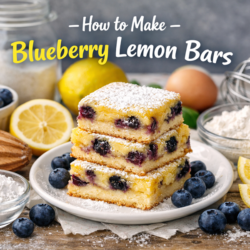 How to make blueberry lemon bars