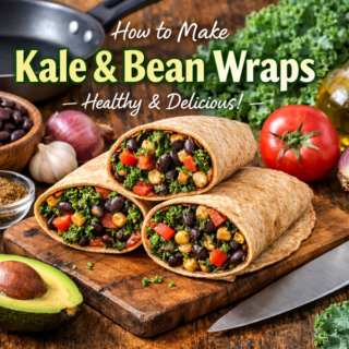 How to make kale and bean wraps