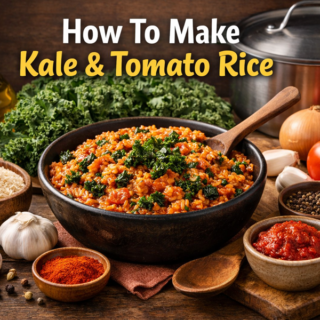 How To Make Kale And Tomato Rice – A Delicious Power-Packed Comfort Meal🍚🥬 14 How to make kale and tomato rice