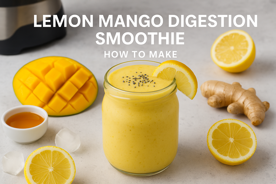 lemon mango digestion smoothie
