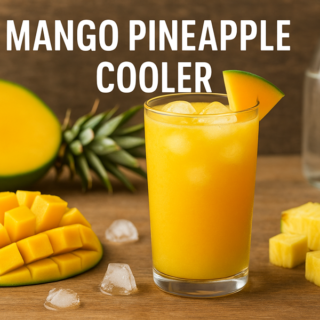 How To Make A Refreshing & Irresistible Mango Pineapple Cooler🍍🥭 (Easy Tropical Drink Recipe) 16 mango pineapple cooler