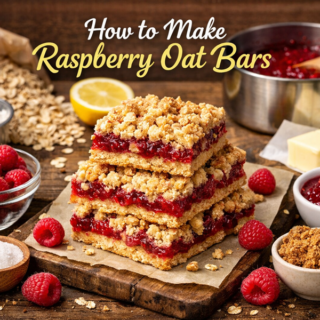 How to make raspberry oat bars