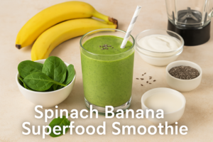 How To Make Spinach Banana Superfood Smoothie For A Delicious, Energizing Boost 🥬✨