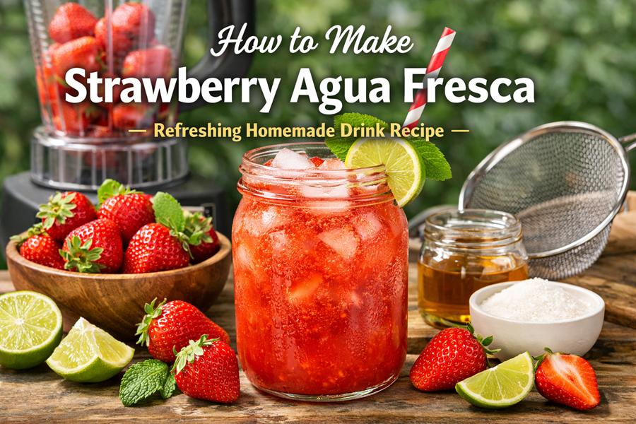 How to make strawberry agua fresca