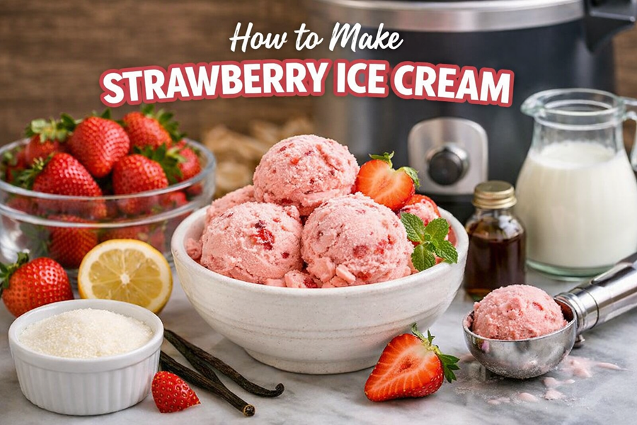 How to make strawberry ice cream