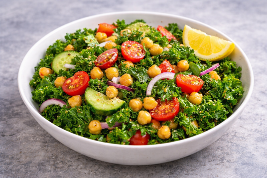How To Make Kale And Chickpea Salad – A Powerful, Happy Superfood Recipe 🥗✨ 4 vegan kale chickpea salad