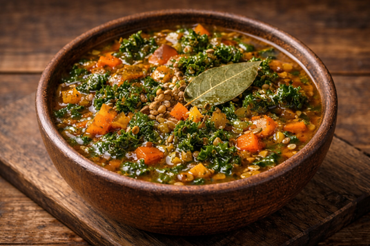 How To Make Kale And Lentil Soup: A Powerful Comforting And Nourishing Recipe🌿⭐ 4 vegan kale lentil soup