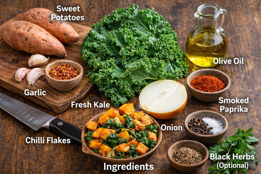 How To Make Kale And Sweet Potato Hash – A Powerful, Feel-Good Breakfast 🍠🥬 2 kale and sweet potato hash recipe
