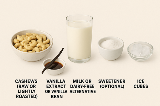 How To Make 🌰Cashew Vanilla Smoothie For A Truly Delightful And Powerful Boost 3 dairy-free cashew drink