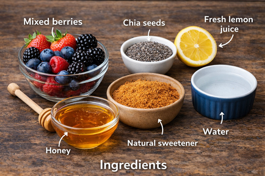 healthy berry jam recipe