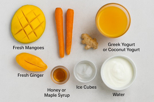 Healthy carrot smoothie