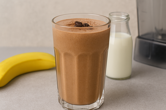 How To Make A Powerful & Uplifting Mocha Coffee Protein Smoothie ☕💪 2 high-protein coffee smoothie