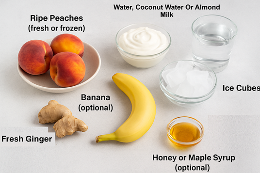 🍑How To Make Peach Ginger Smoothie For An Amazingly Refreshing Boost | Powerful Recipe 2 Peach Ginger Smoothie Ingredients