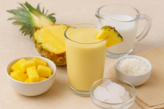 How To Make A Pineapple Coconut Smoothie🍍 (Delicious & Powerful Energy Boost) 2 pineapple coconut smoothie recipe