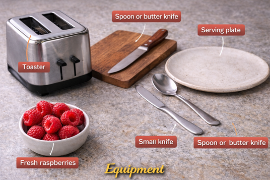 raspberry toast idea