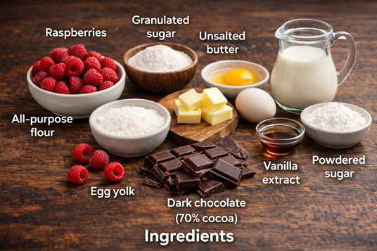 chocolate raspberry dessert