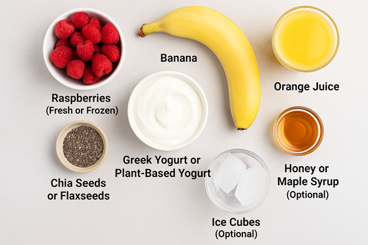 How To Make A Powerful And Joyful Raspberry Sunrise Smoothie 🍓✨ 2 healthy raspberry smoothie