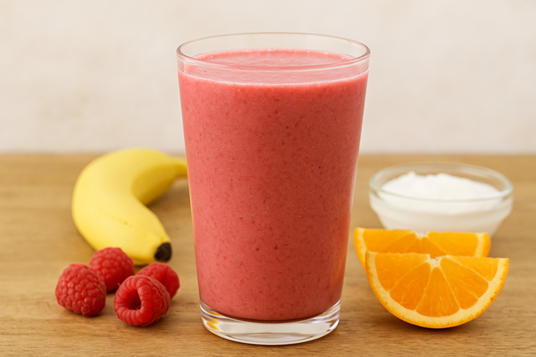 How To Make A Powerful And Joyful Raspberry Sunrise Smoothie 🍓✨ 4 breakfast smoothie recipe