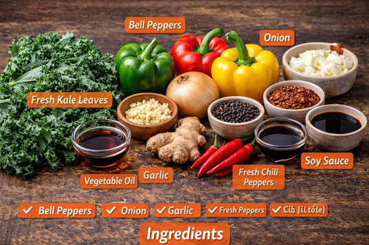 🌶️🥬 How To Make Powerful Spicy Kale Stir-Fry With Peppers (Irresistibly Delicious & Healthy) 2 kale stir-fry recipe