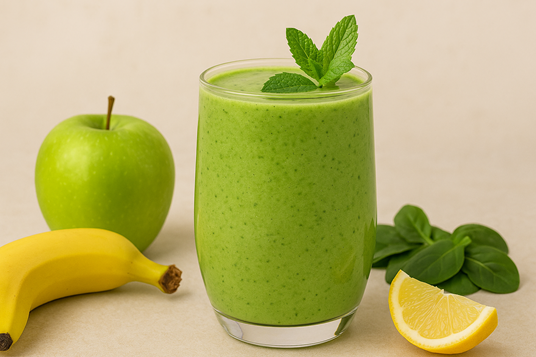 How To Make A Refreshing & Powerful 🍏Spinach Green Apple Mint Smoothie 4 healthy green smoothie