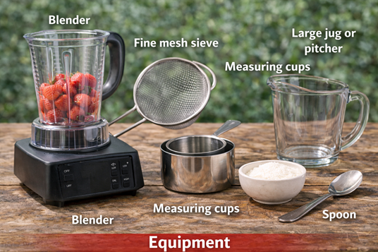 homemade strawberry agua fresca