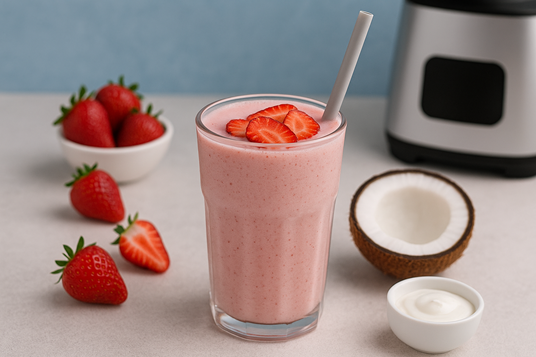 How To Make Strawberry Coconut Smoothie: A Refreshing & Powerful Tropical Delight 🍓🥥 4 strawberry coconut smoothie recipe