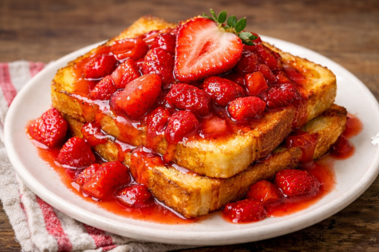 homemade strawberry topping