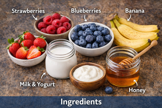 healthy berry smoothie