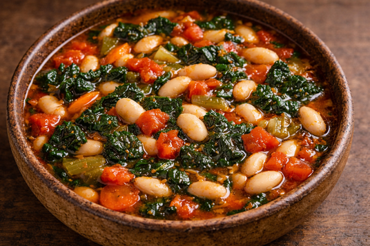 How To Make Tuscan Kale And White Bean Stew – A Comforting Power-Packed Delight 🌿 4 healthy kale and bean stew