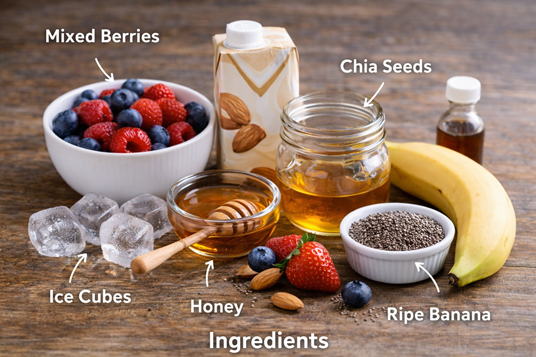 healthy berry smoothie