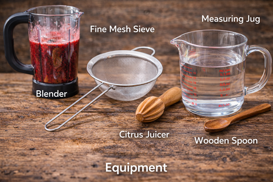 mixed berry lemonade drink