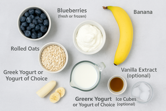 How To Make A Delicious Blueberry Oat Breakfast Smoothie | The Ultimate Power Guide🫐💪 2 blueberry smoothie with oats