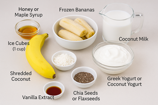How To Make A Delicious & Powerful Coconut Banana Bliss Smoothie 🥥🍌 (Ultimate Guide) 2 healthy coconut banana smoothie