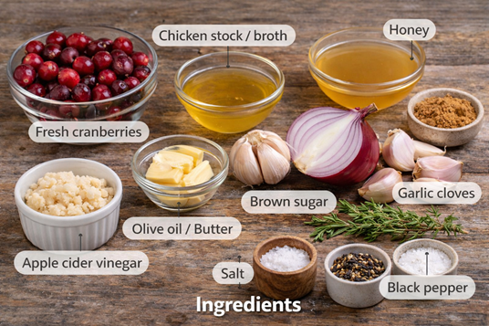 homemade cranberry sauce for chicken