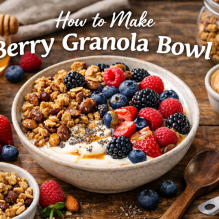 Berry granola bowl