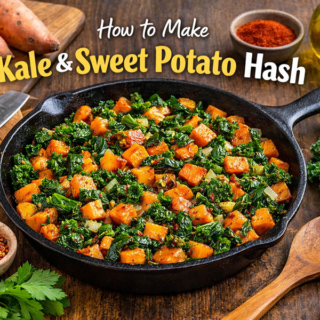 Kale and Sweet Potato Hash