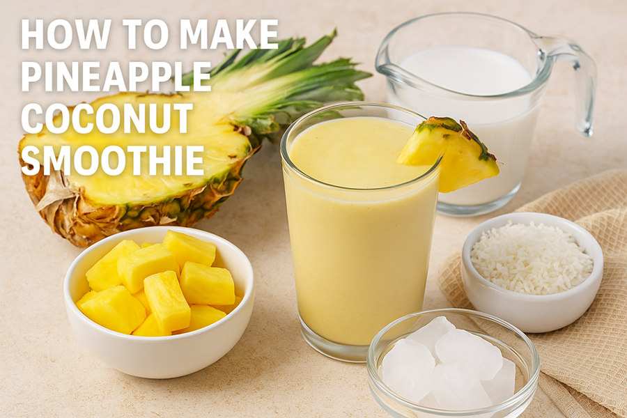 how to make a pineapple coconut smoothie
