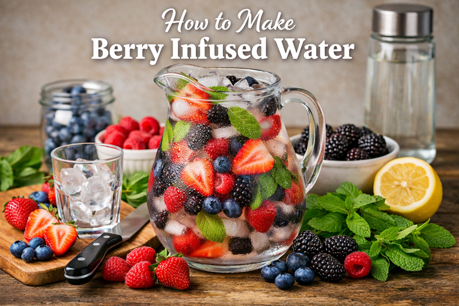 how to make berry infused water