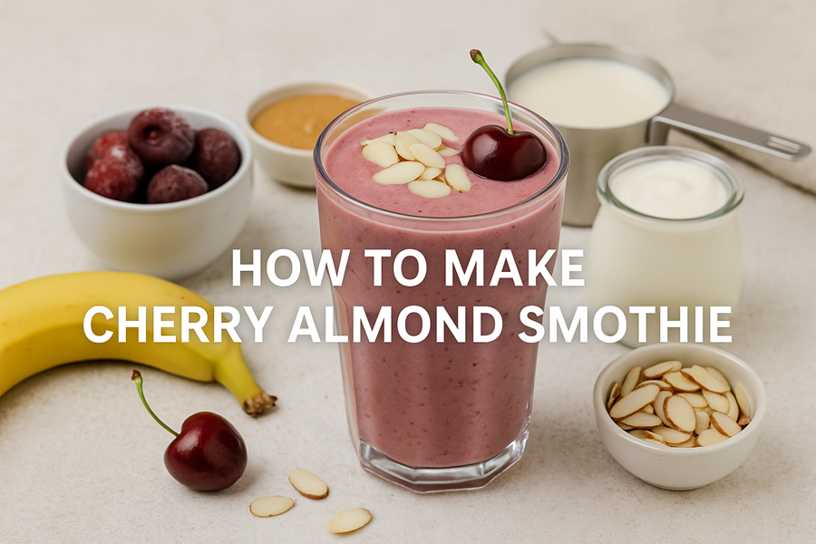 how to make cherry almond smoothie