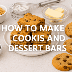 how to make cookies and dessert bars