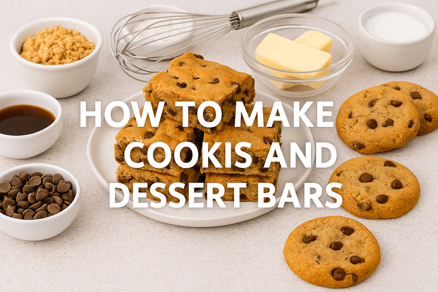 how to make cookies and dessert bars
