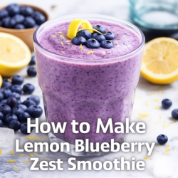 how to make lemon blueberry zest smoothie
